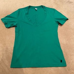Green VNeck Tshirt